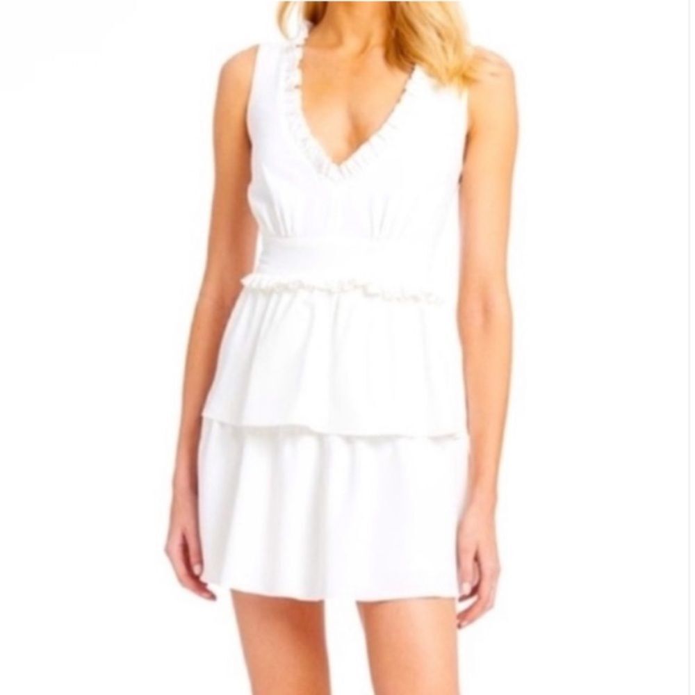 Amanda Uprichard Moneta Mini Dress Ivory Large NWT